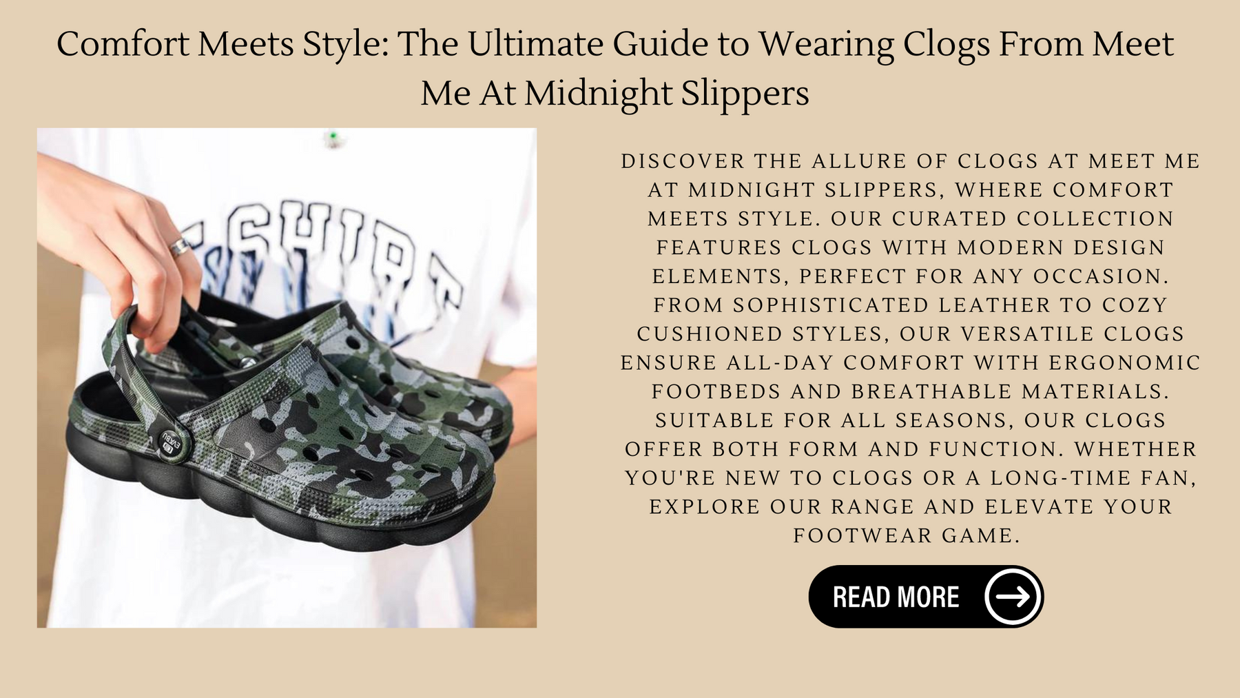 Comfort Meets Style: The Ultimate Guide to Wearing Clogs From Meet Me At Midnight Slippers