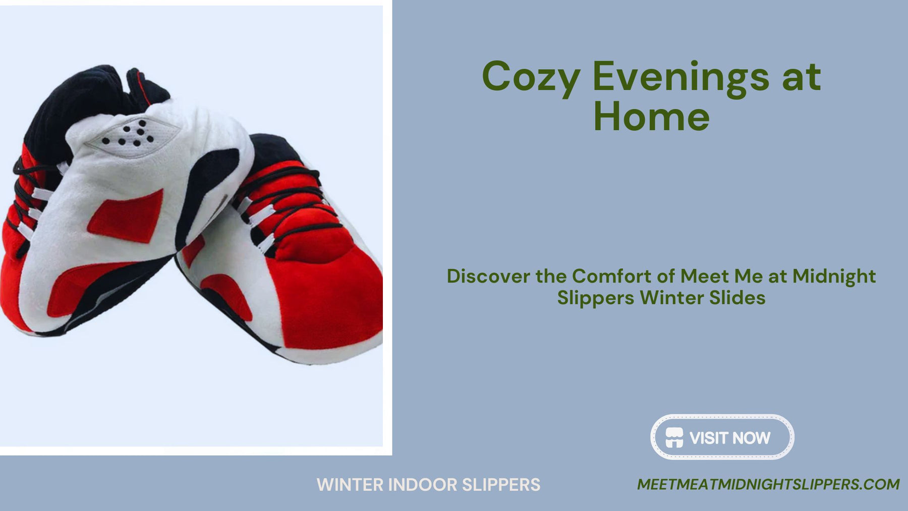 Cozy Evenings at Home: Discover the Comfort of Meet Me at Midnight Slippers Winter Slides