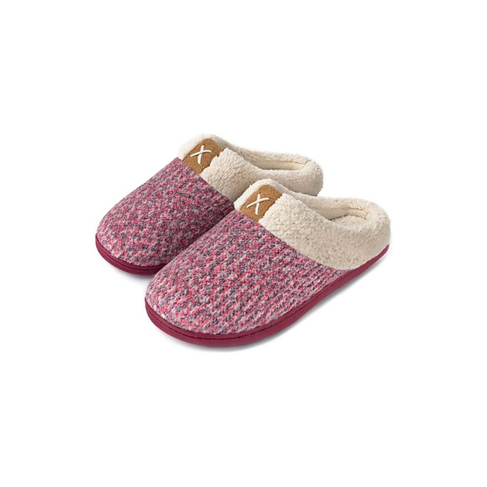 Fuzzy Indoor Slippers With Memory Foam