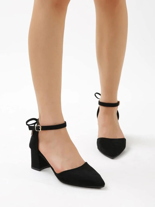 High Heel Ankle Strap Single Shoes