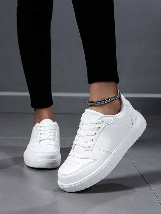 Lace Up Front Skate Sporty Sneakers