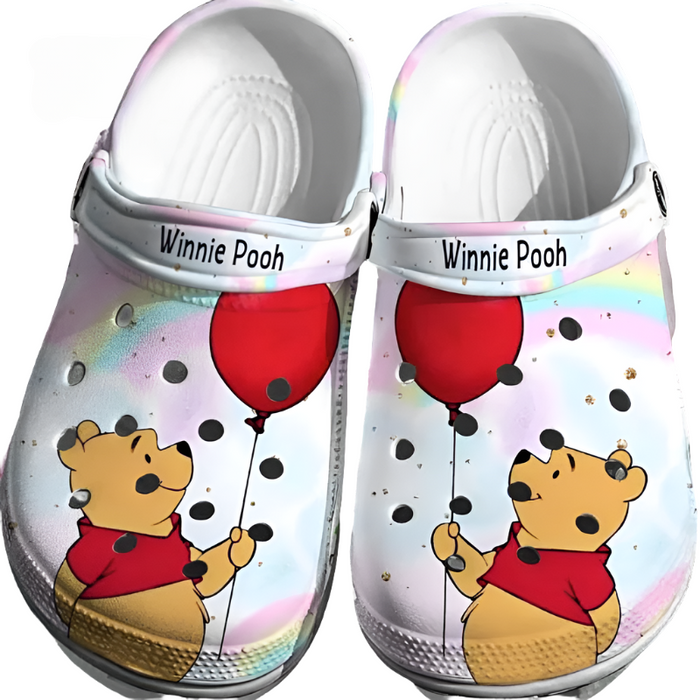 Personalized Winnie The Pooh Pattern Clogs