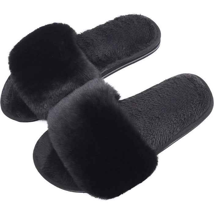 Fuzzy Pattern Slippers