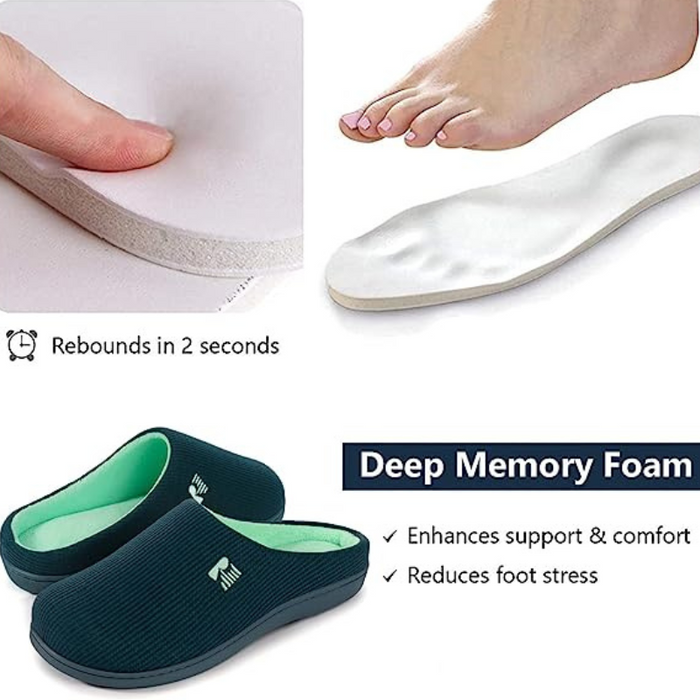 Two Tone Memory Foam Slipper