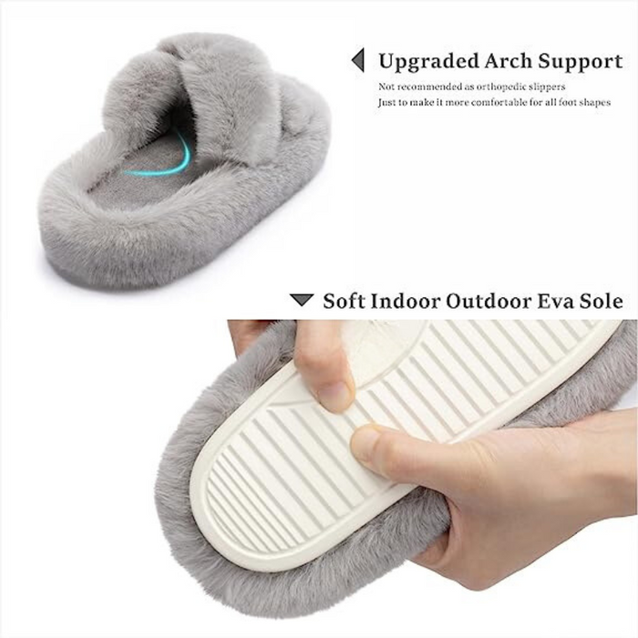 Cross Pattern Foam Bedroom Slippers