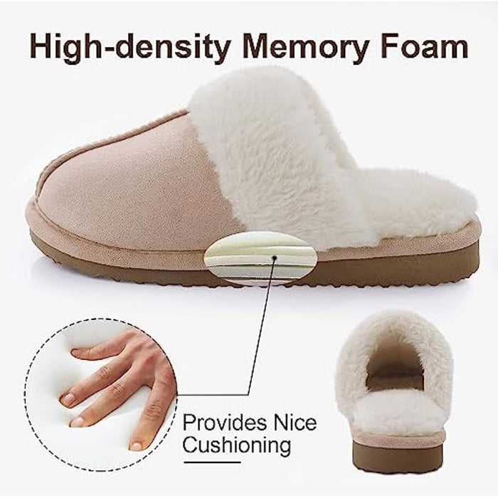 Casual Fuzzy Foam Slippers
