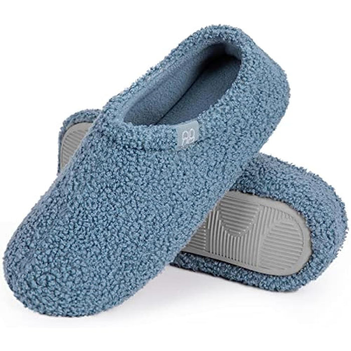 Fuzzy Curly Fur Memory Foam Loafer Slippers