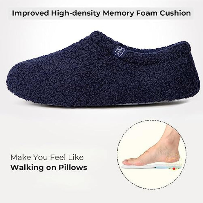 Fuzzy Curly Fur Memory Foam Loafer Slippers