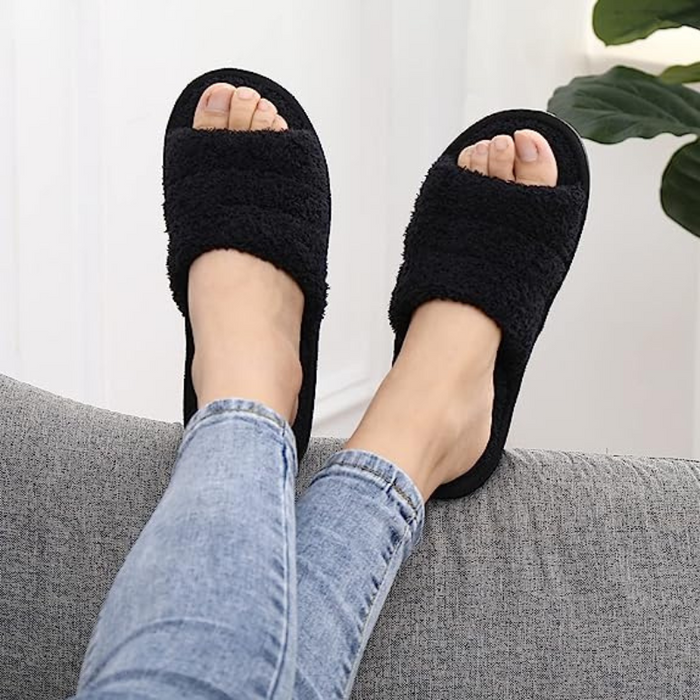 Furry Cloth Casual Slippers