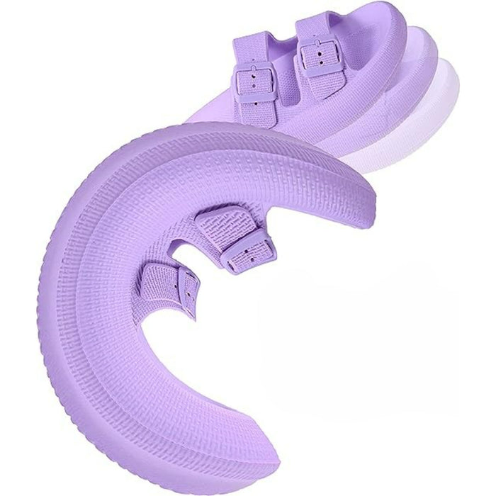 Adjustable Slides With Double Buckle
