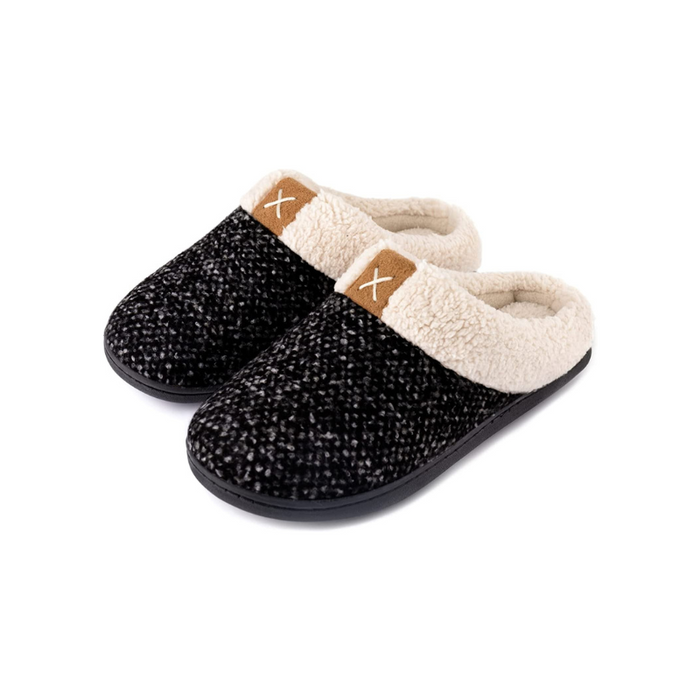 Fuzzy Indoor Slippers With Memory Foam