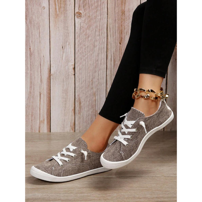 Casual Lace Up Designed Shoes