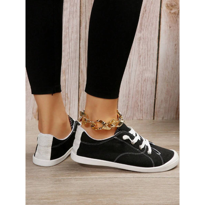 Casual Lace Up Designed Shoes