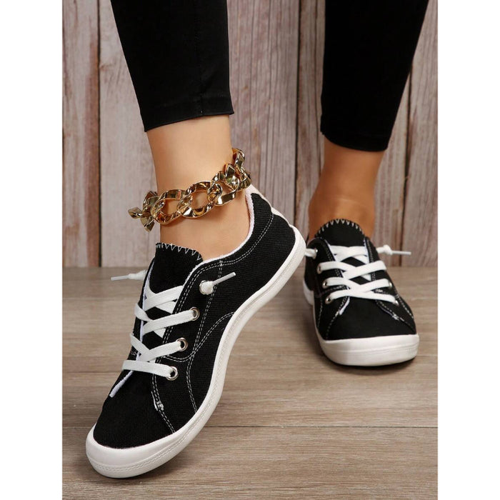 Casual Lace Up Designed Shoes