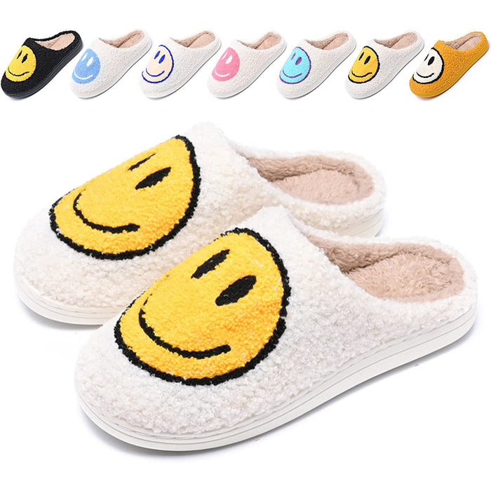 Soft Plush Comfy Warm Smile Slippers
