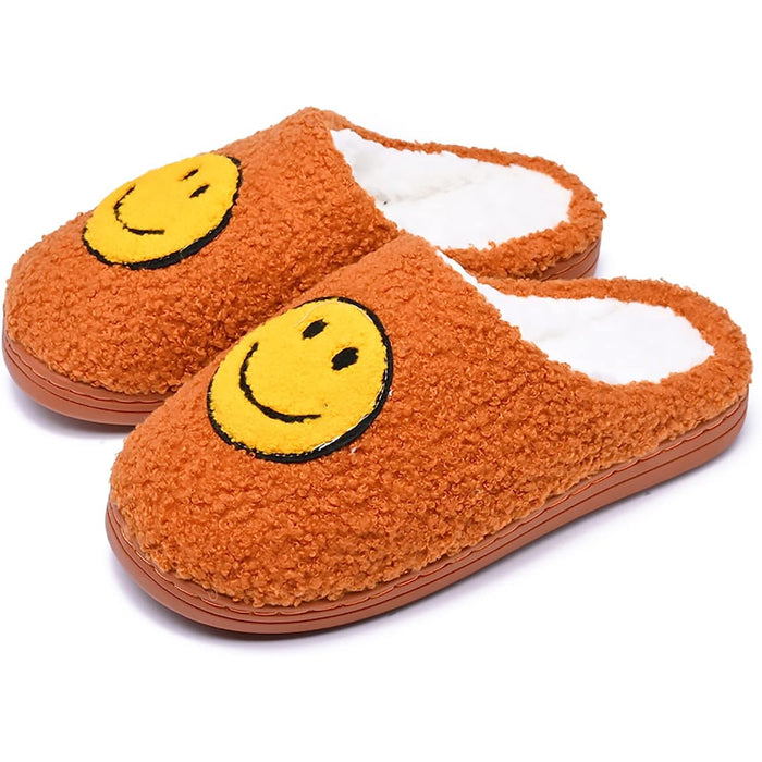 Soft Plush Comfy Warm Smile Slippers