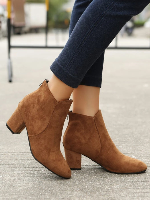 Elegant Solid Colored Boots