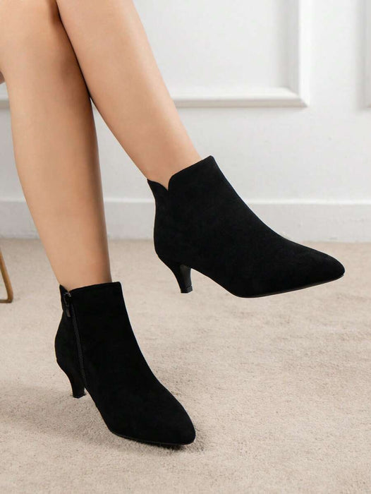 Elegant Side Zipper Fashion Boots