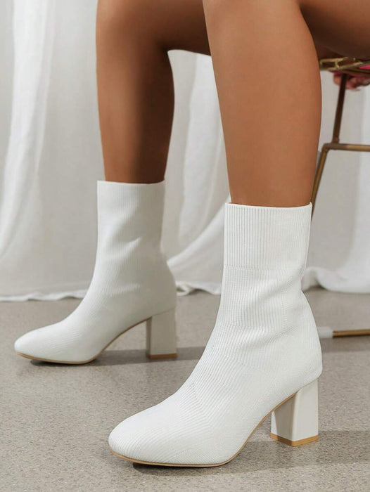 Elegant Stylish Pointed Socks Boots