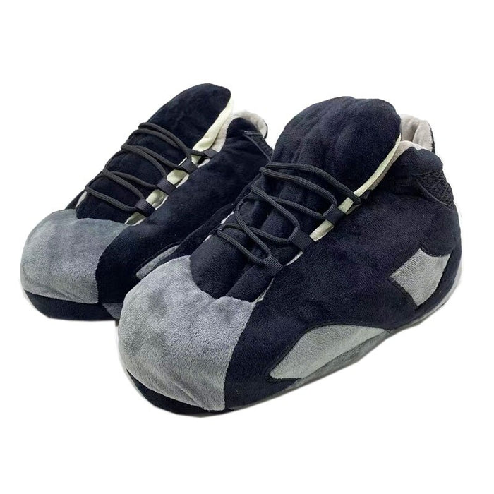Indoor Comfortable Fluffy Plush Sneaker Slippers