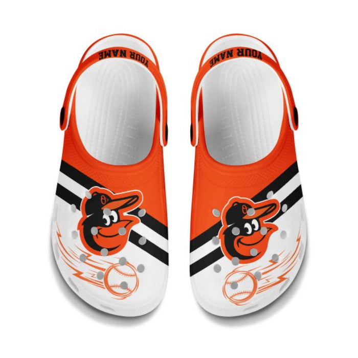 Personalized Baltimore Orioles Pattern Clogs