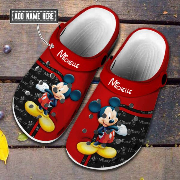 Personalized Mickey Mouse Design Clogs