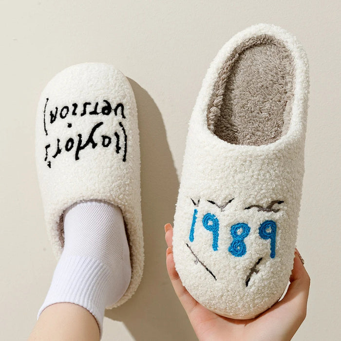 Taylor Swift Style Swifties Seagull Fuzzy Comfy Slippers