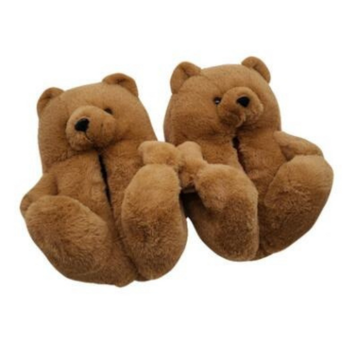 Teddy Bear House Fluffy Plush Sneaker Slippers