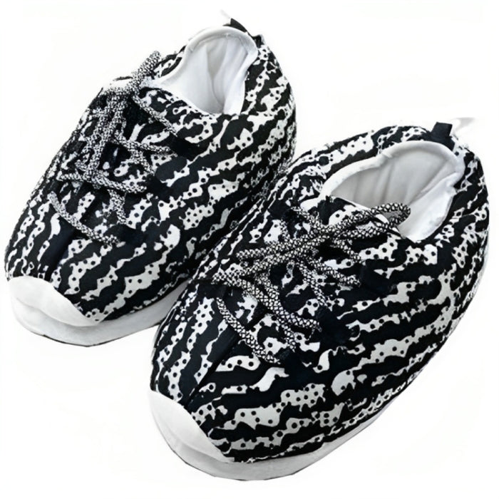 Zebra Comfortable Plush Slippers