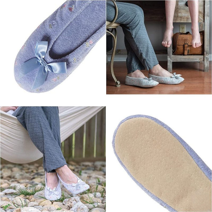Soft Tie Bow Style Slippers