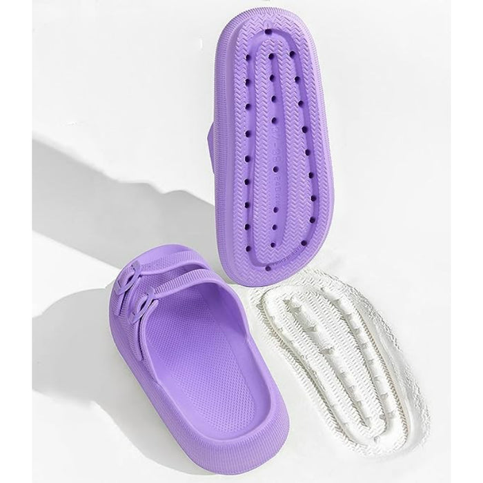 Adjustable Slides With Double Buckle