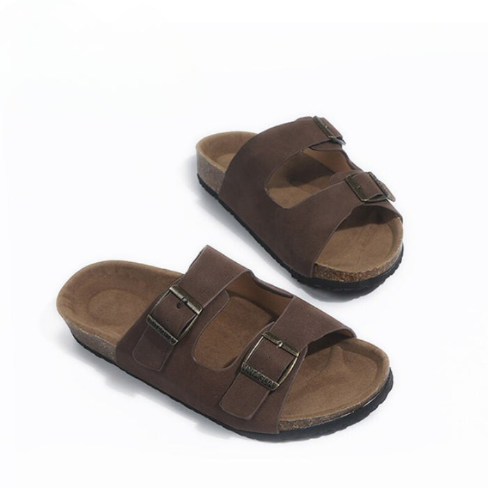 Slip On Casual Double Strapped Slippers