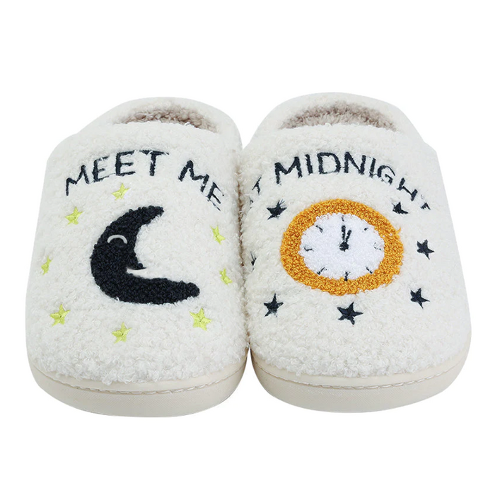 Meet Me At Midnight Slippers | Winter Slides