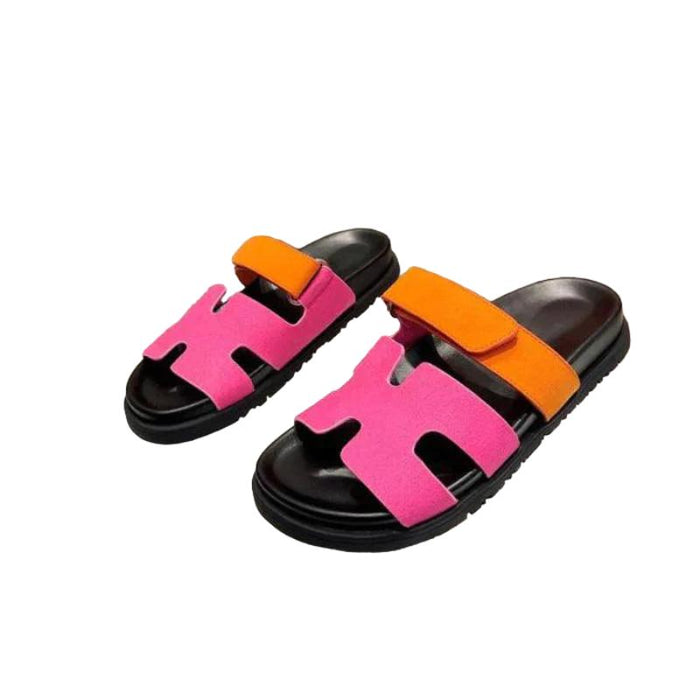 Men Dual Shade Adjustable Slide Sandals