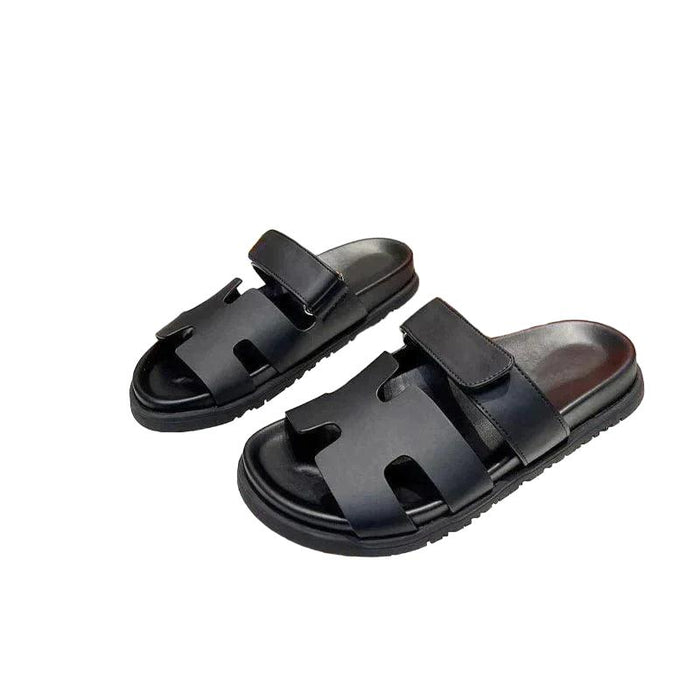 Men Dual Shade Adjustable Slide Sandals