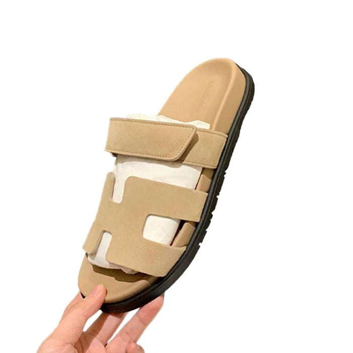 Men Dual Shade Adjustable Slide Sandals